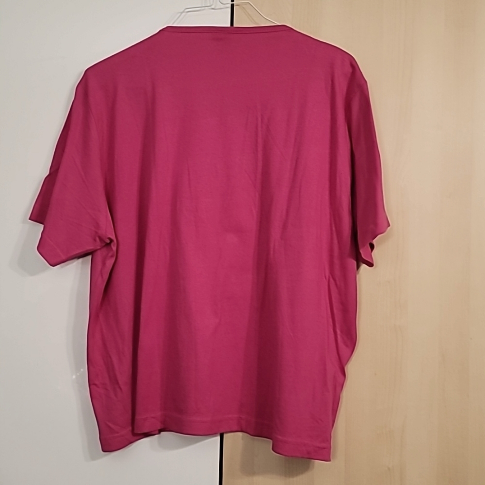 Women's hummingbird Pink T-shirt, 1X Preloved - Picture 7 of 8